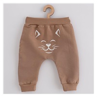 Baby Sweatpants and Sweatshirt New Baby Animals Cat beige, size 80 (9-12m)