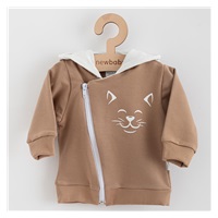 Baby Sweatpants and Sweatshirt New Baby Animals Cat beige, size 80 (9-12m)