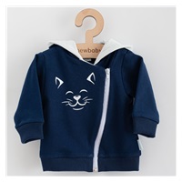 Baby Sweatpants and Sweatshirt New Baby Animals Cat blue, size 86 (12-18m)