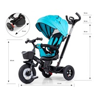 Children‘s tricycle Milly Mally Movi black-mint