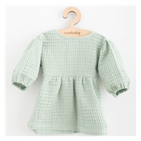 Baby Muslin Dress New Baby Comfort Clothes Sage, size 62 (3-6m)