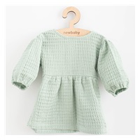 Baby Muslin Dress New Baby Comfort Clothes Sage, size 68 (4-6m)