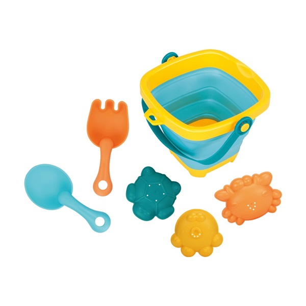 Baby Mix Folding Bucket and Water Toys 5pcs