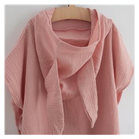 Baby muslin poncho New Baby Feeling pink 35 cm, size XS