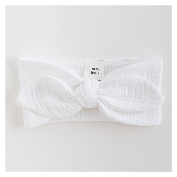 Baby Muslin Headband New Baby Elizabeth White, size Univerzální