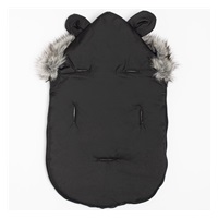 New Baby Alex Fleece black Luxury winter hooded sling with ears