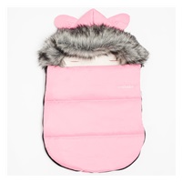 New Baby Alex Fleece pink Luxury winter hooded sling with ears