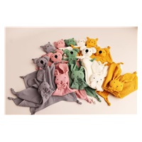 Muslin cuddly toy New Baby Cat mint