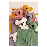 Muslin cuddly toy  New Baby Koala grey