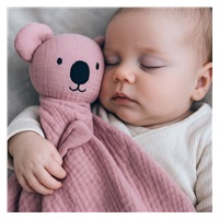 Muslin cuddly toy New Baby Koala pink