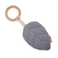 Baby teether New Baby Leaf grey