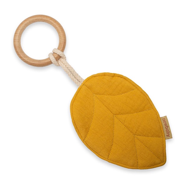 Baby teether New Baby Leaf Mustard