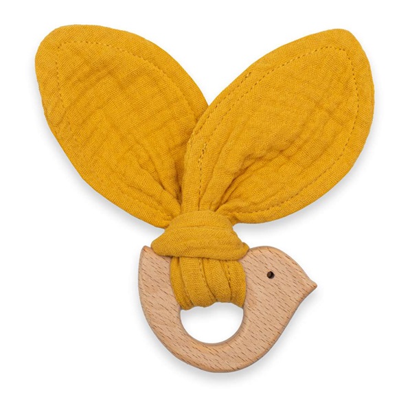 Baby teether New Baby Bird mustard