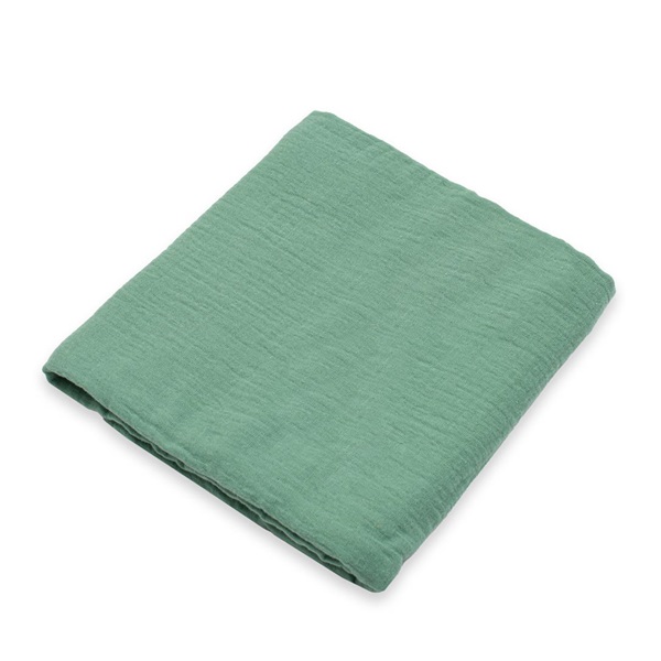 Muslin blanket New Baby green