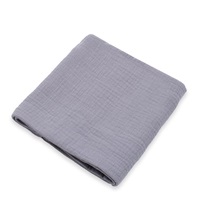 Muslin blanket New Baby grey