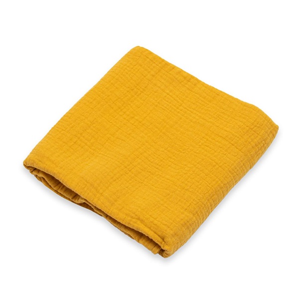 Muslin blanket New Baby mustard