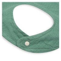 Muslin baby bib New Baby green