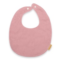 Muslin baby bib  New Baby pink