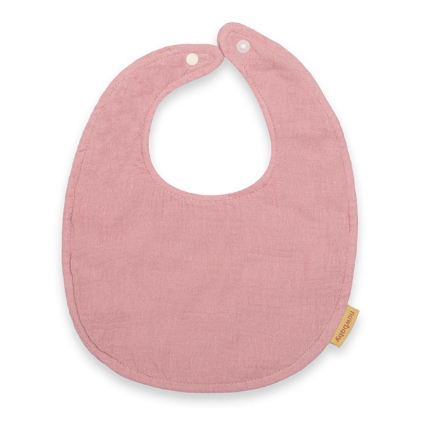 Muslin baby bib  New Baby pink