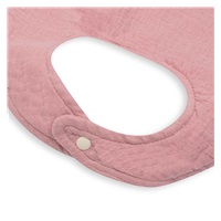 Muslin baby bib  New Baby pink