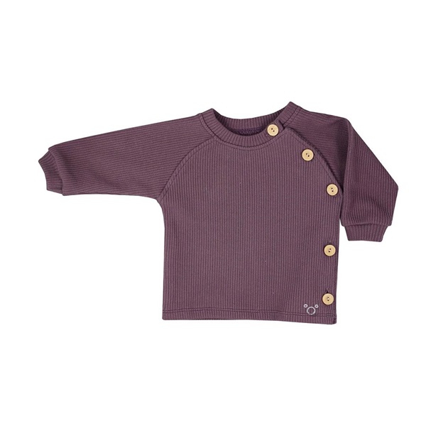 Baby T-shirt with long sleeves Koala Pure purple, size 62 (3-6m)