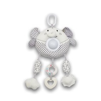 Plush hanging toy elephant with light and music