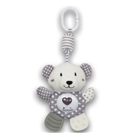 Plush hanging toy teddy bear with light and music