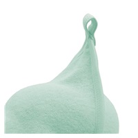 Baby terry towel with hood New Baby Comfortably 80x80 cm mint