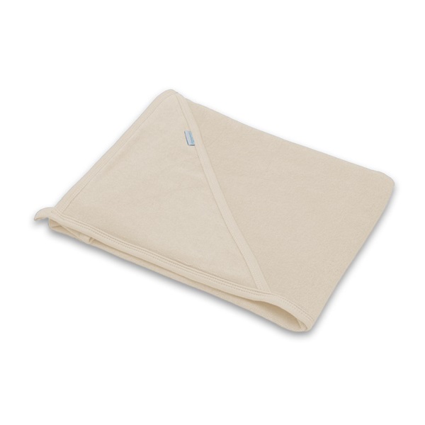 Baby terry towel with hood New Baby Comfortably 80x80 cm beige