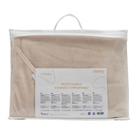 Baby terry towel with hood New Baby Comfortably 80x80 cm beige