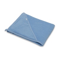 Baby terry towel with hood New Baby Comfortably 80x80 cm blue