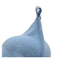 Baby terry towel with hood New Baby Comfortably 80x80 cm blue