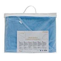 Baby terry towel with hood New Baby Comfortably 80x80 cm blue