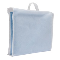 Baby terry towel with hood New Baby Comfortably 80x80 cm blue