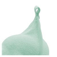 Baby terry towel with hood New Baby Comfortably 100x100 cm mint