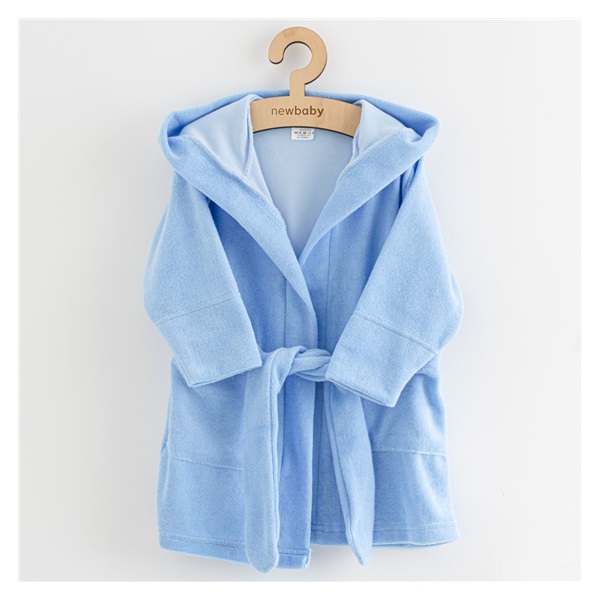 Baby terry bathrobe New Baby Comfortably blue, size 80/86