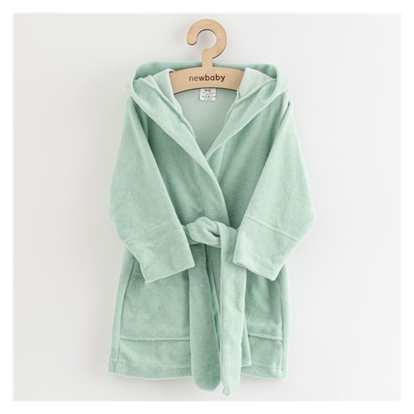 Baby terry bathrobe New Baby Comfortably mint, size 80/86