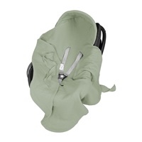 Muslin wrap for car seat Belisima green