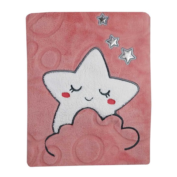 Baby blanket Koala Sleeping Star pink