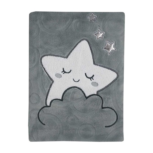 Baby blanket Koala Sleeping Star grey