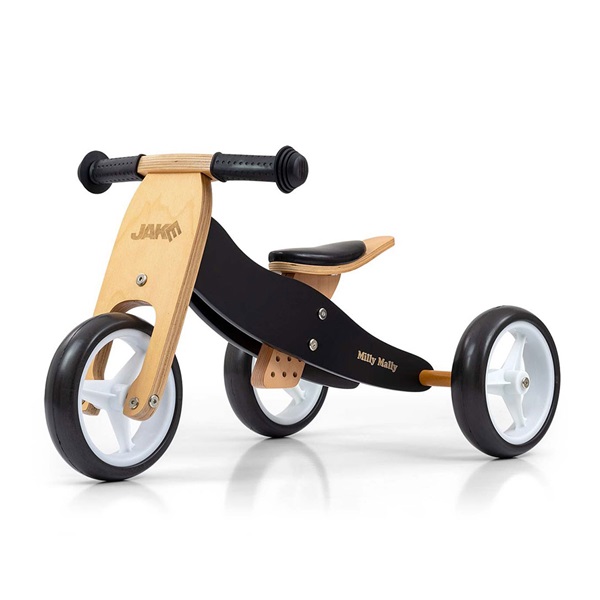 Kids multifunctional 2in1 Milly Mally JAKE Classic Black bike