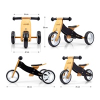 Kids multifunctional 2in1 Milly Mally JAKE Classic Black bike