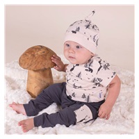 Baby cotton cap Nicol Bambi, size 56 (0-3m)