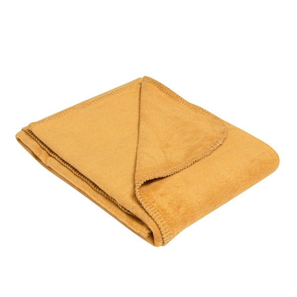 Baby cotton blanket New Baby 75x100 mustard