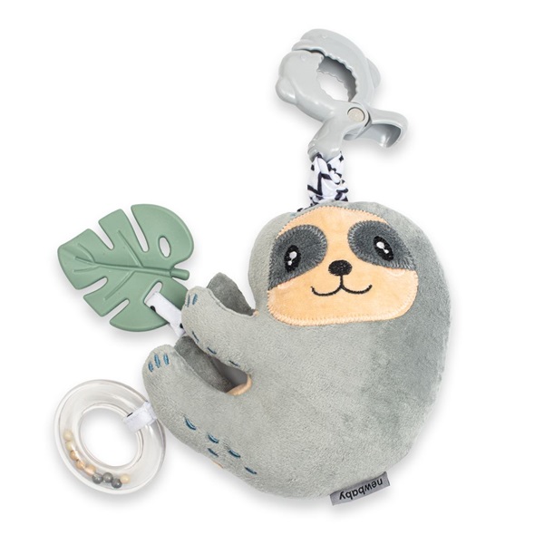 Educational Plush Toy with Music Box and Clip New Baby Sloth