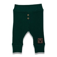 Baby cotton sweatpants Nicol Bambi green, size 56 (0-3m)