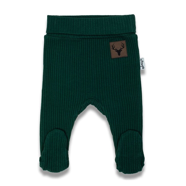 Baby Cotton Half Nappy Nicol Bambi Green, size 56 (0-3m)