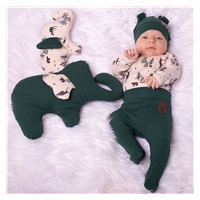 Baby Cotton Half Nappy Nicol Bambi Green, size 74 (6-9m)