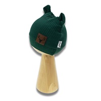 Baby cotton cap Nicol Bambi green, size 62 (3-6m)