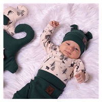 Baby cotton cap Nicol Bambi green, size 62 (3-6m)